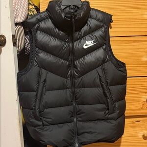 Nike Black Quilted Puffer Puffy Vest XL